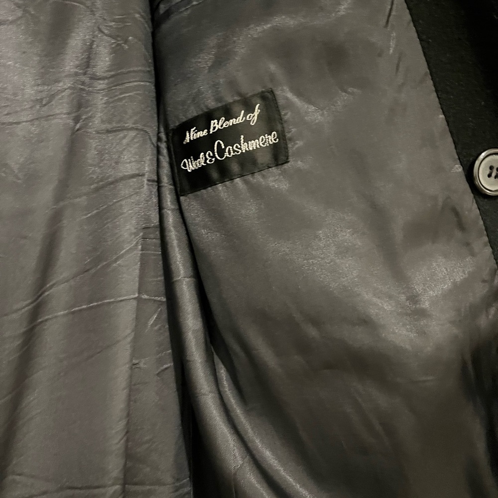 Wool Cashmere Coat in Black by J.G. Hook - Picture 7 of 12